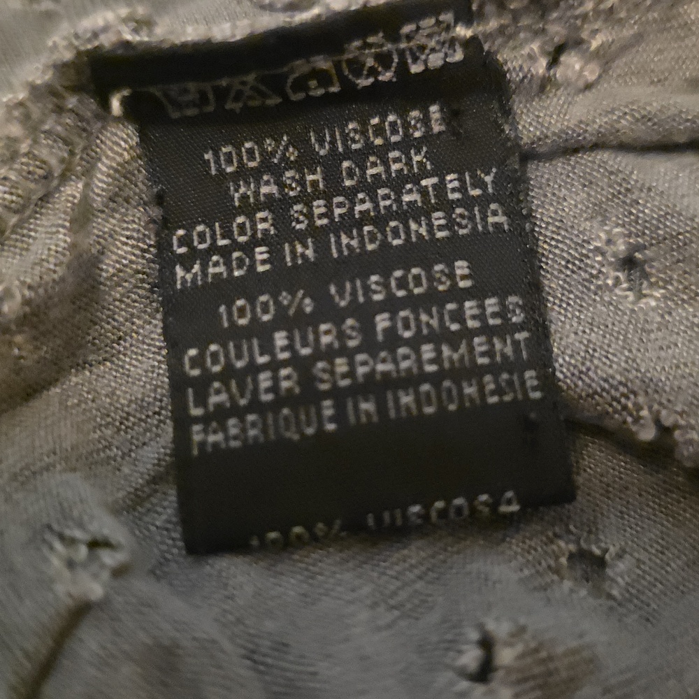 Washed Gray Eyelet Racerback Tank Top - Picture 5 of 5